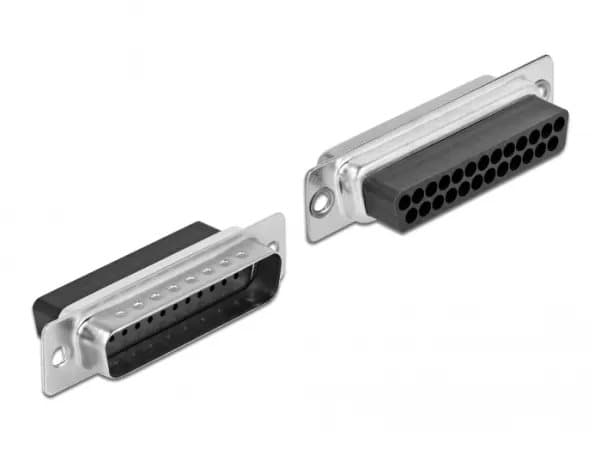 Delock - Nettverksadapter - DB-25 (hann) til RJ-45 (hunn) - blå