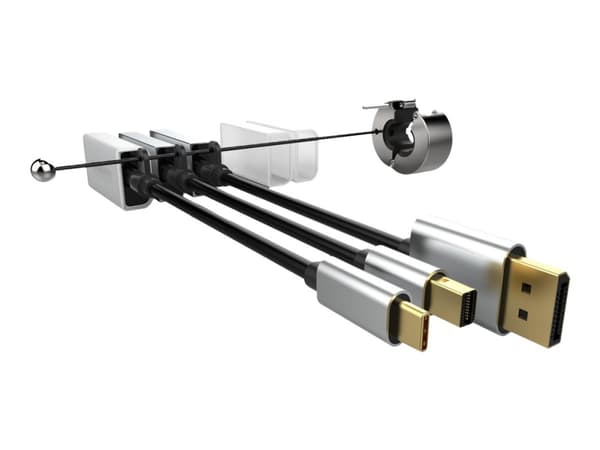 VivoLink Pro Adapter Ring - Video/lyd-adaptersett - svart - 4K-støtte