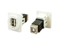 Miniatyrbilde 2 av 2: USB-stik Adapter, Tilslutning, indbygning USB-bøsning type A - USB-bøsning type B. CP30209NXW Cliff Indhold: 1 stk