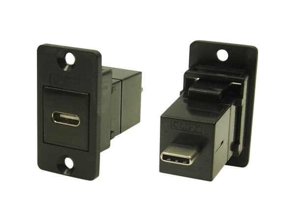 USB-stik Adapter, Tilslutning, indbygning USB-bøsning type C - USB-stik type B. CP30611 Cliff Indhold: 1 stk