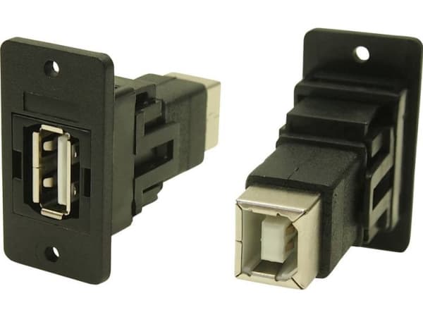 USB-stik Adapter, Tilslutning, indbygning USB-bøsning type A - USB-bøsning type B. CP30609NX Cliff Indhold: 1 stk
