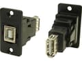 Miniatyrbilde 1 av 2: USB-stik Adapter, Tilslutning, indbygning USB-bøsning type B - USB-bøsning type A. CP30607N Cliff Indhold: 1 stk