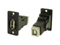 Pikkukuva 2 / 2: USB-stik Adapter, Tilslutning, indbygning USB-bøsning type A - USB-bøsning type B. CP30609N Cliff Indhold: 1 stk
