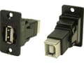 Pikkukuva 1 / 2: USB-stik Adapter, Tilslutning, indbygning USB-bøsning type A - USB-bøsning type B. CP30609N Cliff Indhold: 1 stk