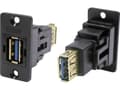 Miniatyrbilde 1 av 2: USB-stik Adapter, Tilslutning, indbygning USB-tilslutning, type A ⇔ USB-tilslutning, type A CP30605N Cliff Indhold: 1 stk