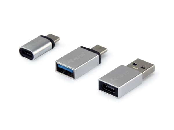 Equip 133475, USB C, USB C, USB A, USB A, Micro-USB, USB C, Sølv