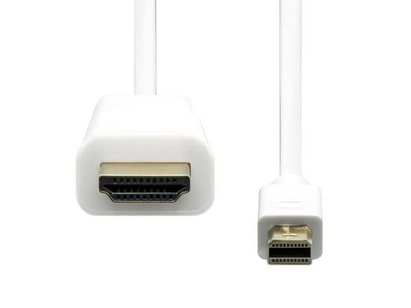 ProXtend - Adapterkabel - Mini DisplayPort hann til HDMI hann - 5 m - trippel beskyttelse - hvit - 4 K 30 Hz (3840 x 2160) støtte