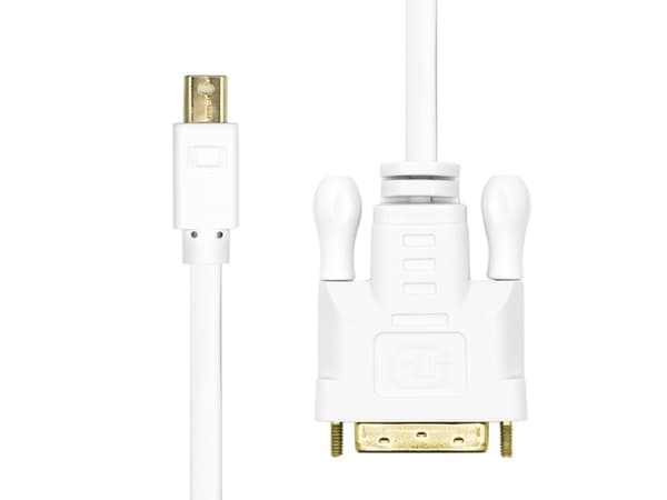 ProXtend - Adapterkabel - Mini DisplayPort (hann) til DVI-D (hann) - 1 m - 1080p støtte 60 Hz - hvit