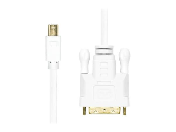 ProXtend - Adapterkabel - Mini DisplayPort (hann) til DVI-D (hann) - 1 m - 1080p støtte 60 Hz - hvit