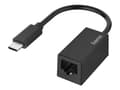 Miniatyrbild 1 av 4: Hama - Nätverksadapter - USB-C - Gigabit Ethernet x 1 - Svart