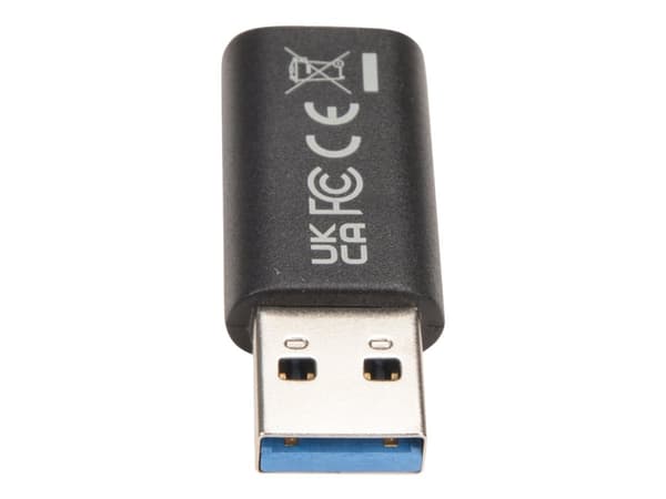V7 - USB-adapter - USB-type A (hann) til 24 pin USB-C (hunn) - USB 3.0 - svart