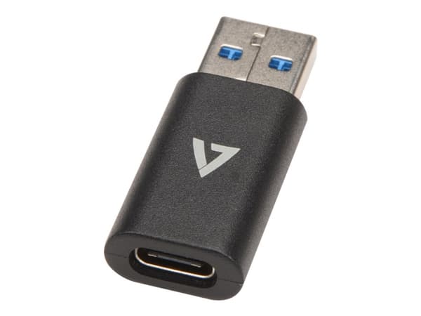 V7 - USB-adapter - USB-type A (hann) til 24 pin USB-C (hunn) - USB 3.0 - svart