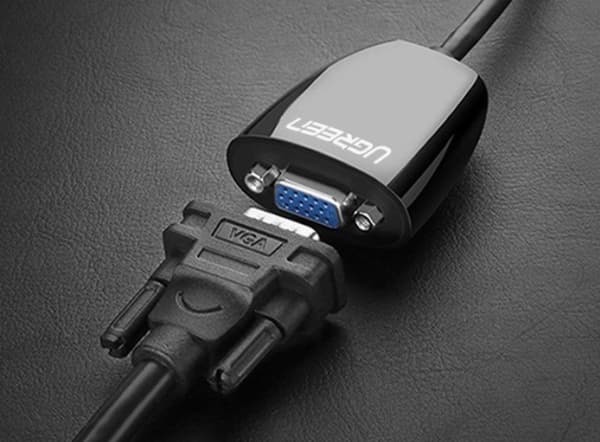 Ugreen 40253, 0,25 m, HDMI Type A (Standard), VGA (D-Sub), Hankjønn, Hunkjønn, Rett