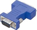 Miniatyrbild 3 av 3: Vivanco DVI compact adapter, DVI-I, 15 pin HD, Blå