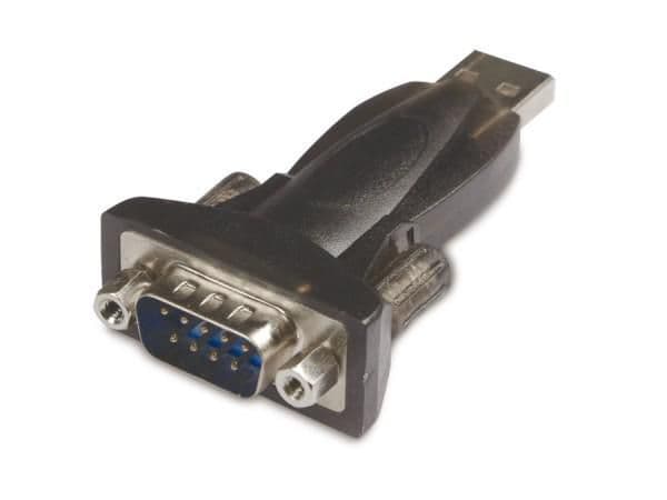 MicroConnect - Seriell adapter - USB 2.0 - RS-232 x 1 - svart