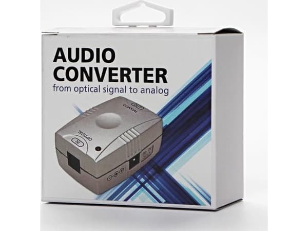 AV adapter Red Fighter Converter for audio signal transmission, digital to analog, Toslink F-Cinch F