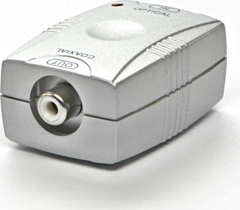 AV adapter Red Fighter Converter for audio signal transmission, digital to analog, Toslink F-Cinch F