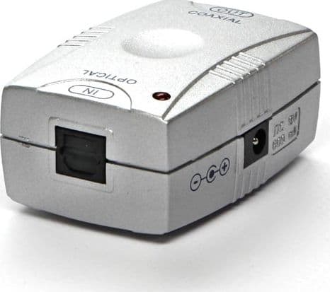 AV adapter Red Fighter Converter for audio signal transmission, digital to analog, Toslink F-Cinch F