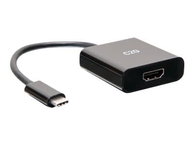 C2G 4K USB C to HDMI Adapter - 4K 60Hz - Videokort - 24 pin USB-C hane till HDMI hona - svart - stöd för 4K