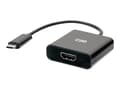 Miniatyrbild 1 av 5: C2G 4K USB C to HDMI Adapter - 4K 60Hz - Videokort - 24 pin USB-C hane till HDMI hona - svart - stöd för 4K