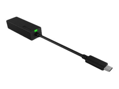 ICY BOX IB-LAN100-C3 - Nettverksadapter - USB-C 3.0 - Gigabit Ethernet x 1 - svart