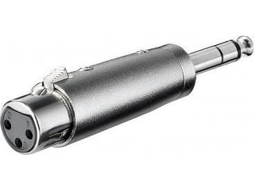 Goobay 27514, XLR, 6.35 mm, Rostfritt stål