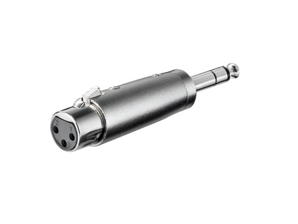Goobay 27514, XLR, 6.35 mm, Rustfritt stål