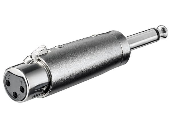 Goobay XLR 001, 6.35 mm, 3pin