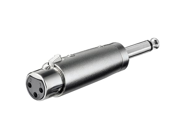 Goobay XLR 001, 6.35 mm, 3pin