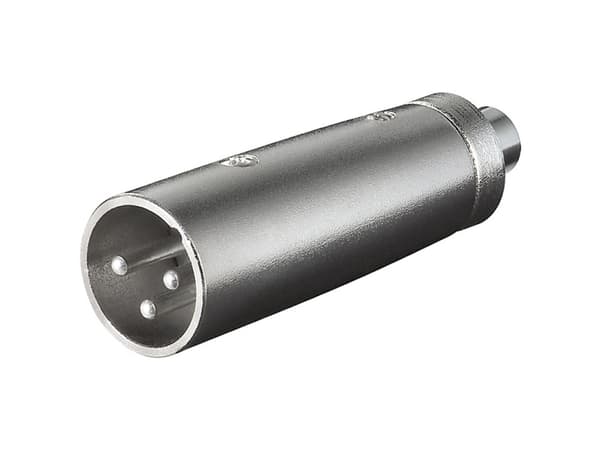Goobay 27458, XLR, RCA, Svart