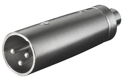 Goobay 27458, XLR, RCA, Svart