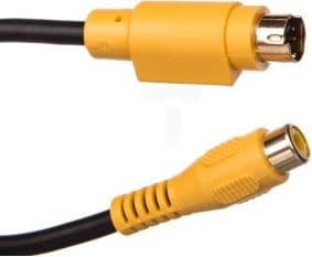 Goobay 60845, 0,2 m, S-Video (4-pin), RCA, Hankjønn, Hunkjønn, Gull
