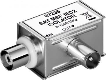 Goobay 67235, Coaxial, Koaksial, Sølv