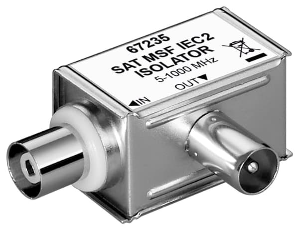 Goobay 67235, Coaxial, Koaksial, Sølv