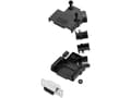 Miniatyrbild 2 av 2: TRU COMPONENTS TCD45PKP09DBSK 7709688 D-SUB-bussningssats 45° Antal poler: 9 Lödhuvud 1 st