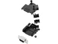 Miniatyrbild 1 av 2: TRU COMPONENTS TCD45PKP09DBSK 7709688 D-SUB-bussningssats 45° Antal poler: 9 Lödhuvud 1 st