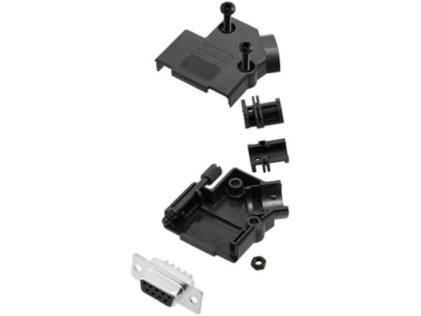 TRU COMPONENTS TCD45PKP09DBSK 7709688 D-SUB-bussningssats 45° Antal poler: 9 Lödhuvud 1 st