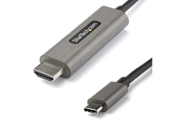 StarTech.com USB C till HDMI-kabel 4K 60 Hz på 5 m med HDR10 - Ultra HD USB Type-C till 4K HDMI 2.0b-videokabeladapter - USB-C till HDMI HDR-skärm/sk