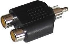 LechPol AV-sovitin RCA (Cinch) - RCA (Cinch) x2 musta (ZLA0307)