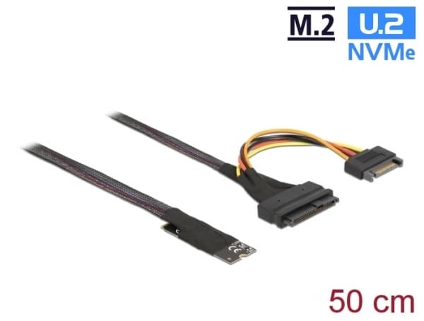 Delock - Gränssnittsadapter - 2.5", M.2 - NVMe PCIe - U.2