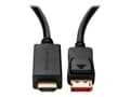 Miniatyrbilde 3 av 5: MicroConnect - Video adapter - DisplayPort hann låst til HDMI hann - 50 cm - svart - 4 K 60 Hz (4096 x 2160) støtte