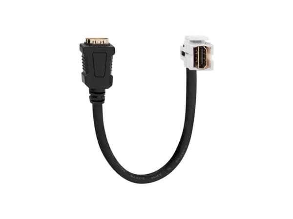 Rutenbeck 17010652, Valkoinen, HDMI, Naaras, Naaras