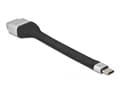 Miniatyrbilde 4 av 5: Delock - USB/VGA-adapter - 24 pin USB-C (hann) til HD-15 (VGA) (hunn) - Displayport 1.2/Thunderbolt 3 - 13 cm - flat - svart