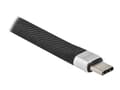 Miniatyrbilde 2 av 5: Delock - USB/VGA-adapter - 24 pin USB-C (hann) til HD-15 (VGA) (hunn) - Displayport 1.2/Thunderbolt 3 - 13 cm - flat - svart