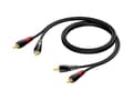 Miniatyrbild 1 av 5: Procab Classic Series CLA800 - Ljudkabel - RCA x 2 hane till RCA x 2 hane - 50 cm