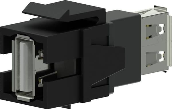 USB Procab Procab VCK622/B Keystone adapter - USB 2.0 A - USB 2.0 A Black