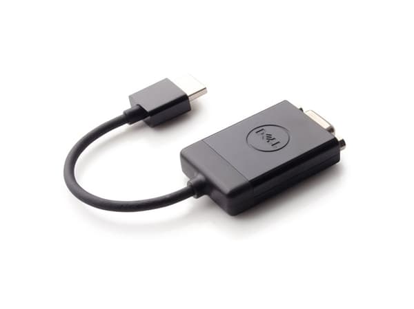 Dell - Videoadapter - HDMI han till HD-15 (VGA) hun - sort