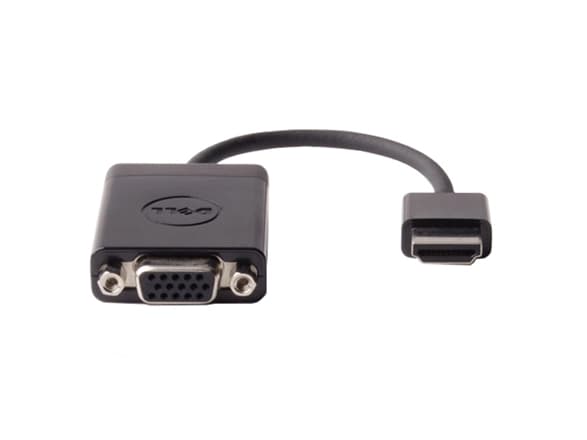 Dell - Videoadapter - HDMI han till HD-15 (VGA) hun - sort