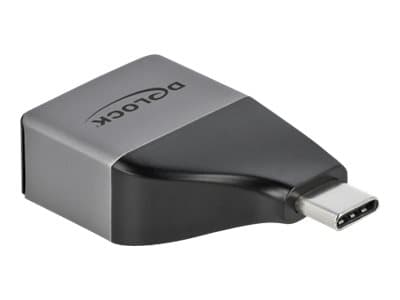Delock - Video adapter - 24 pin USB-C hann til HD-15 (VGA) hunn - grå