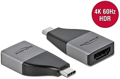 Delock - Video adapter - HDMI hunn til 24 pin USB-C hann - grå